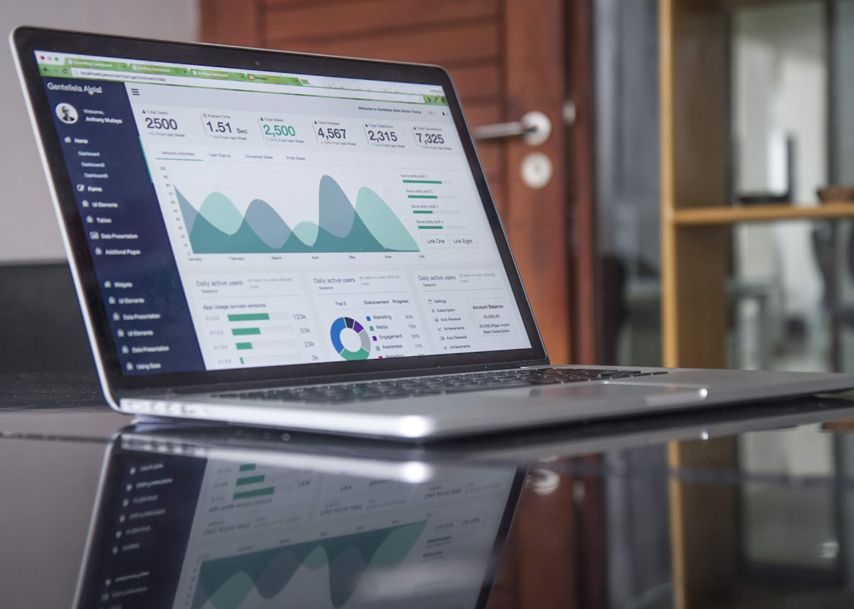 A person working with data analytics on screen, representing the quantitative thinking that BPhO training develops