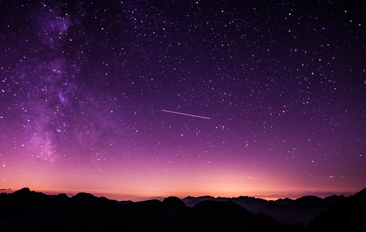 A starry night sky with the Milky Way visible, the oldest physics laboratory in the world