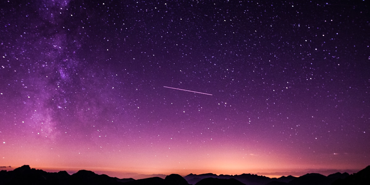 The Milky Way arching across a night sky