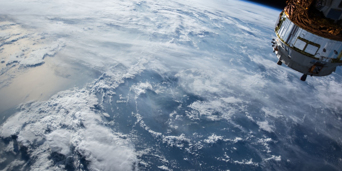The Earth seen from orbit