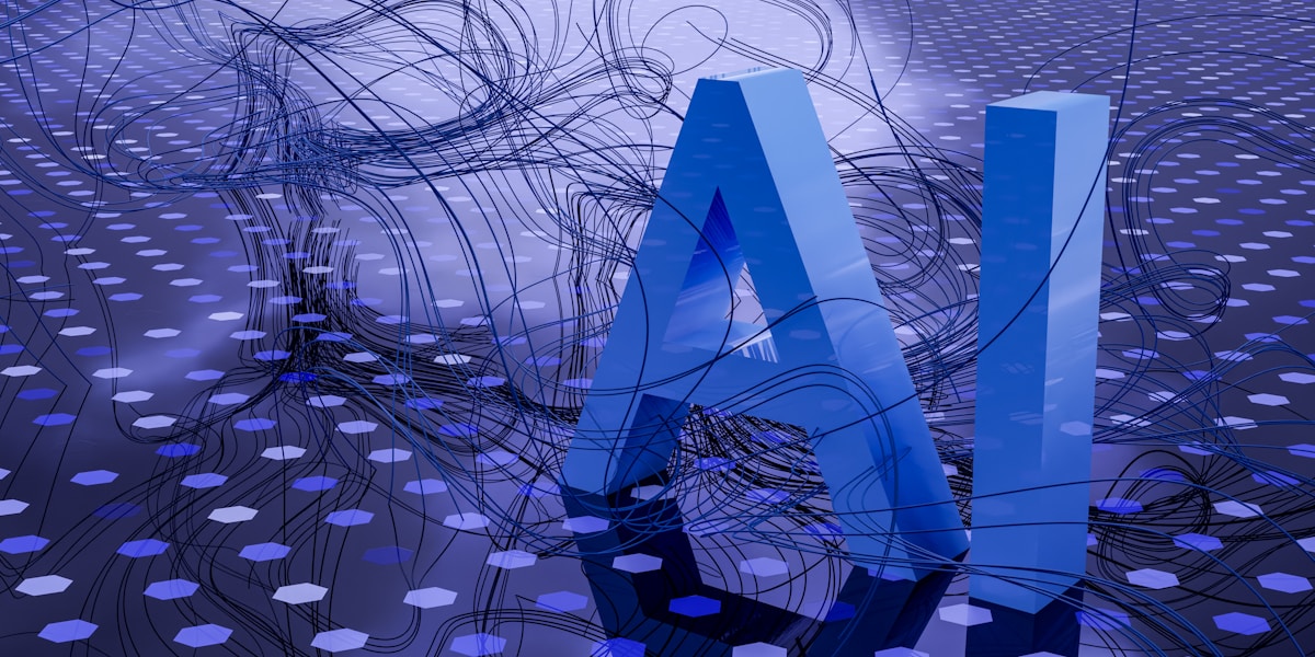 Abstract visualization of artificial intelligence