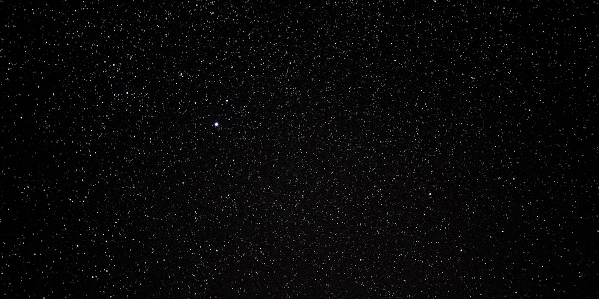 Stars scattered across deep space