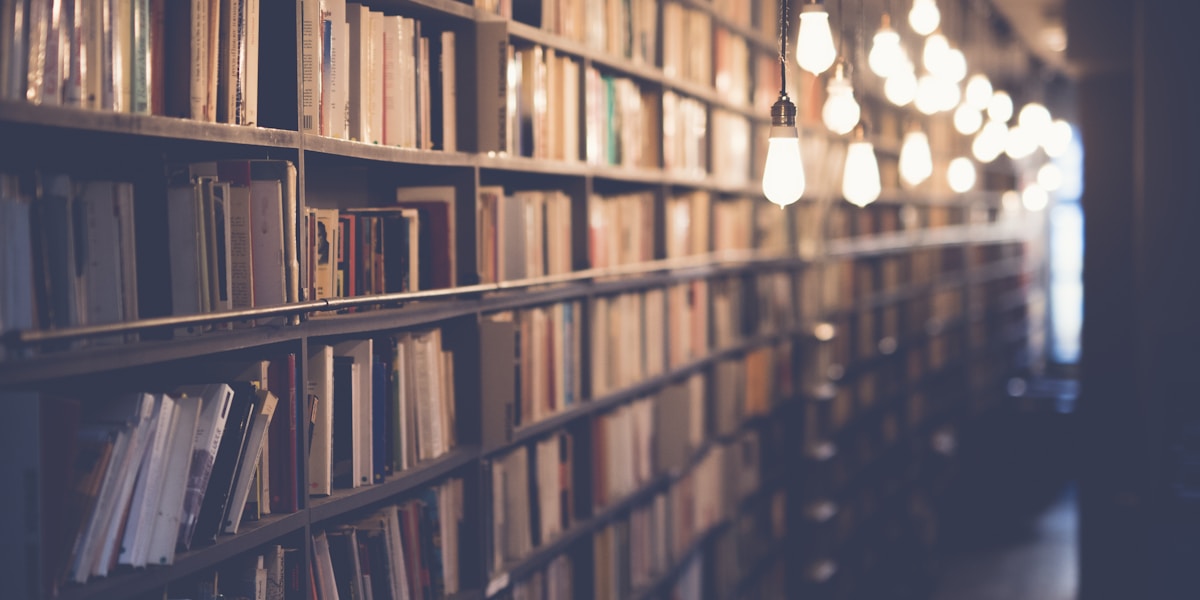 A library full of books for study and preparation