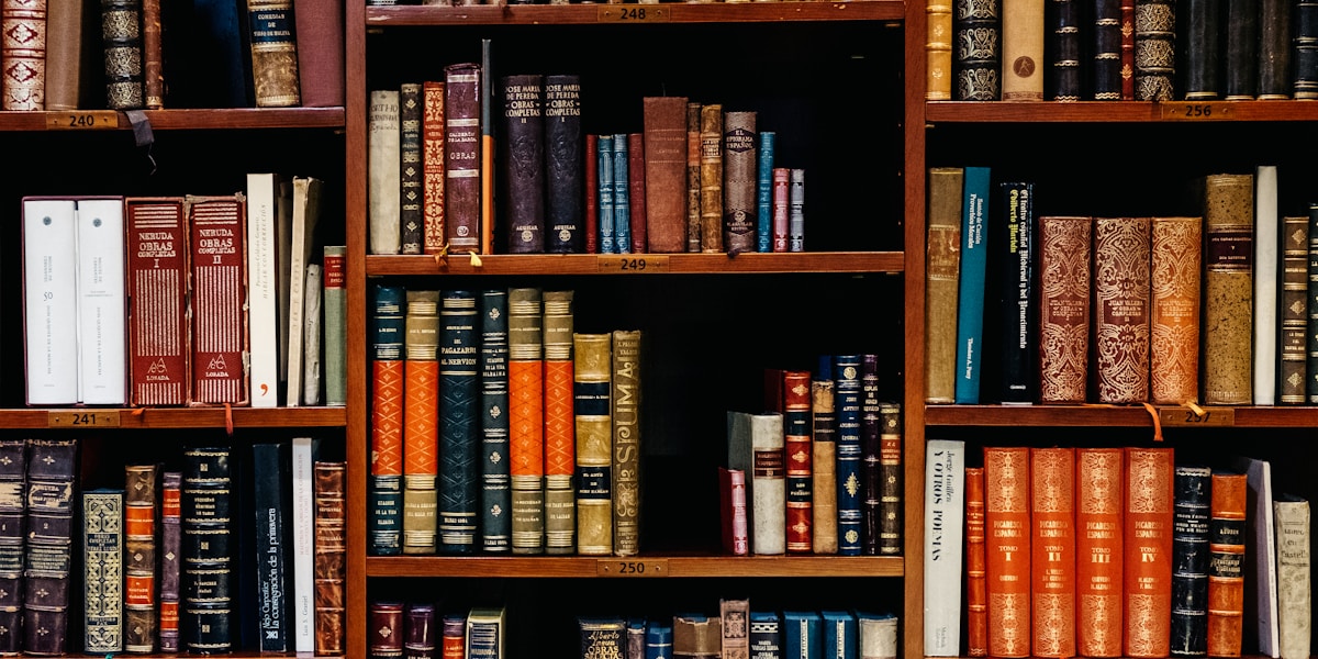 A library filled with books for study and preparation